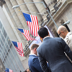 Image showing Wall street business, New York, USA.