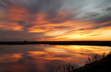 Image showing Sunset Rural Saskatchewan