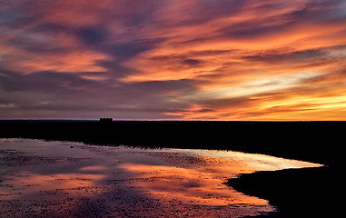 Image showing Sunset Rural Saskatchewan