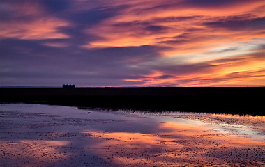 Image showing Sunset Rural Saskatchewan