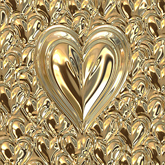 Image showing golden heart