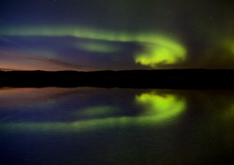 Image showing Night Shot Northern Lights