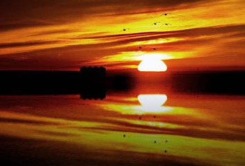 Image showing Sunset Rural Saskatchewan