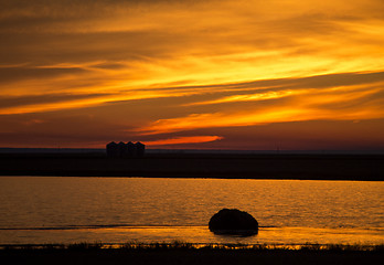 Image showing Sunset Rural Saskatchewan