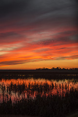 Image showing Sunset Rural Saskatchewan