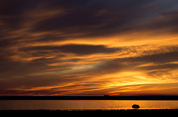 Image showing Sunset Rural Saskatchewan