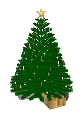 Image showing Christmas Tree and Presents