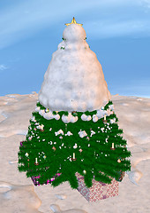 Image showing Christmas Tree and Presents