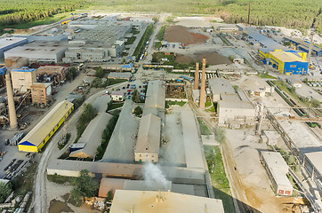 Image showing Aerial view on industrial area. Tyumen. Russia