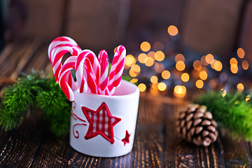 Image showing candy canes