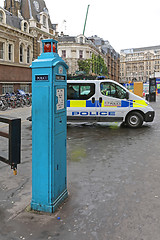 Image showing Police Telephone Post