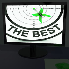 Image showing The Best On Monitor Showing Quality