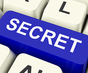 Image showing Secret Key Means Confidential Or Discreet\r