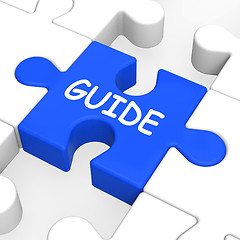 Image showing Guide Puzzle Shows Guidance Guideline And Guiding