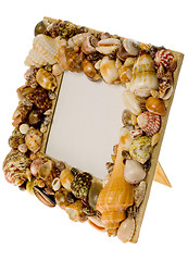Image showing Frame made from seashells

