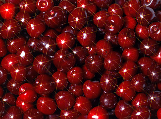 Image showing shiny cherries