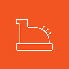 Image showing Cash register machine line icon.