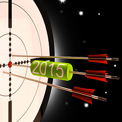 Image showing 2015 Future Projection Target Shows Forward Planning