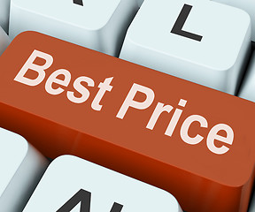 Image showing Best Price Key Shows Discount Or Offer