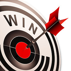 Image showing Win Target Shows Successes And Victory