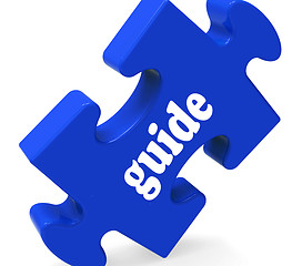 Image showing Guide Puzzle Shows Consulting Instructions Guideline And Guiding