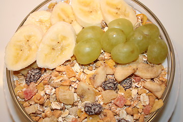 Image showing Fruit muesli