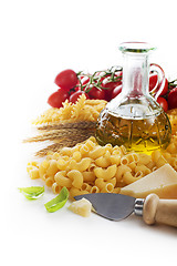 Image showing Pasta with ingredients