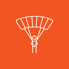 Image showing Skydiving line icon.