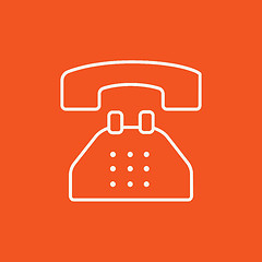 Image showing Telephone line icon.