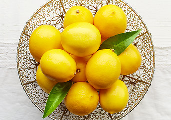 Image showing fresh ripe lemons