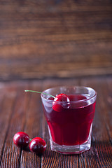 Image showing cherry drink