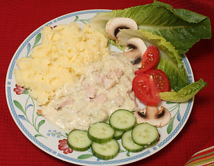 Image showing Chicken sauce salad b