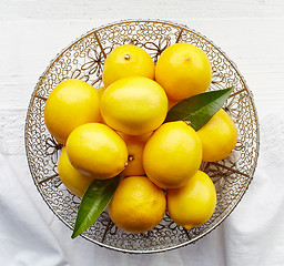 Image showing fresh natural lemons