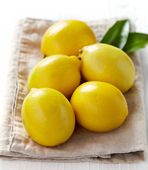 Image showing fresh ripe lemons