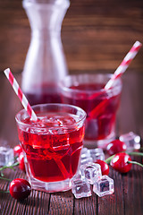 Image showing cherry drink