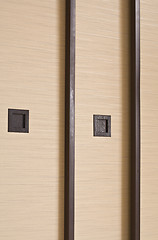 Image showing Sliding doors abstract