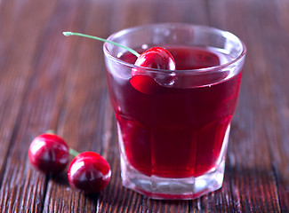 Image showing cherry drink