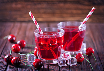 Image showing cherry drink