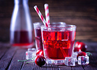 Image showing cherry drink