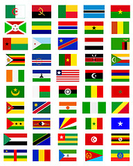 Image showing flags of the countries of Africa