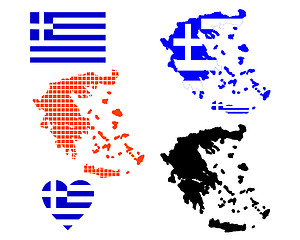 Image showing map of Greece