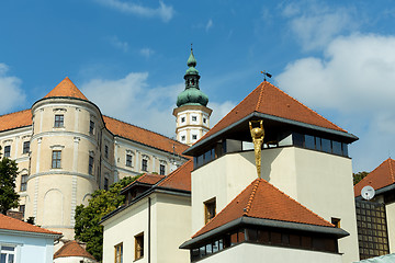 Image showing castle in city Mikulov in the Czech Republic