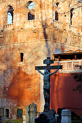 Image showing necropolis of the Donskoy monastery