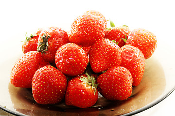 Image showing Delicious fruit strawberry  