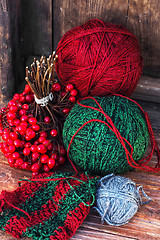 Image showing Balls of wool for knitting