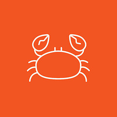 Image showing Crab line icon.