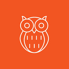 Image showing Owl line icon.