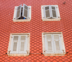 Image showing Windows and walls in old town Rovinj Croatia