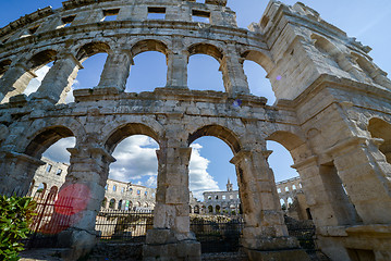 Image showing Ancient amphitheater in Pula Croatia