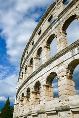 Image showing Ancient amphitheater in Pula Croatia